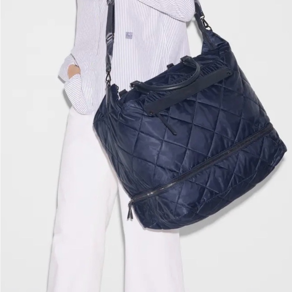 MZ WALLACE Madison weekender bag & crossbody in color dawn-beautiful travel set